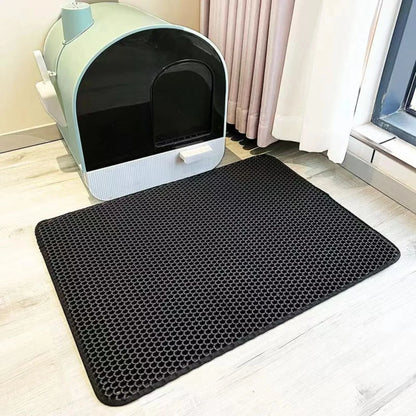 Alfombra para Arenero de Gatos de 2 Capas impermeable