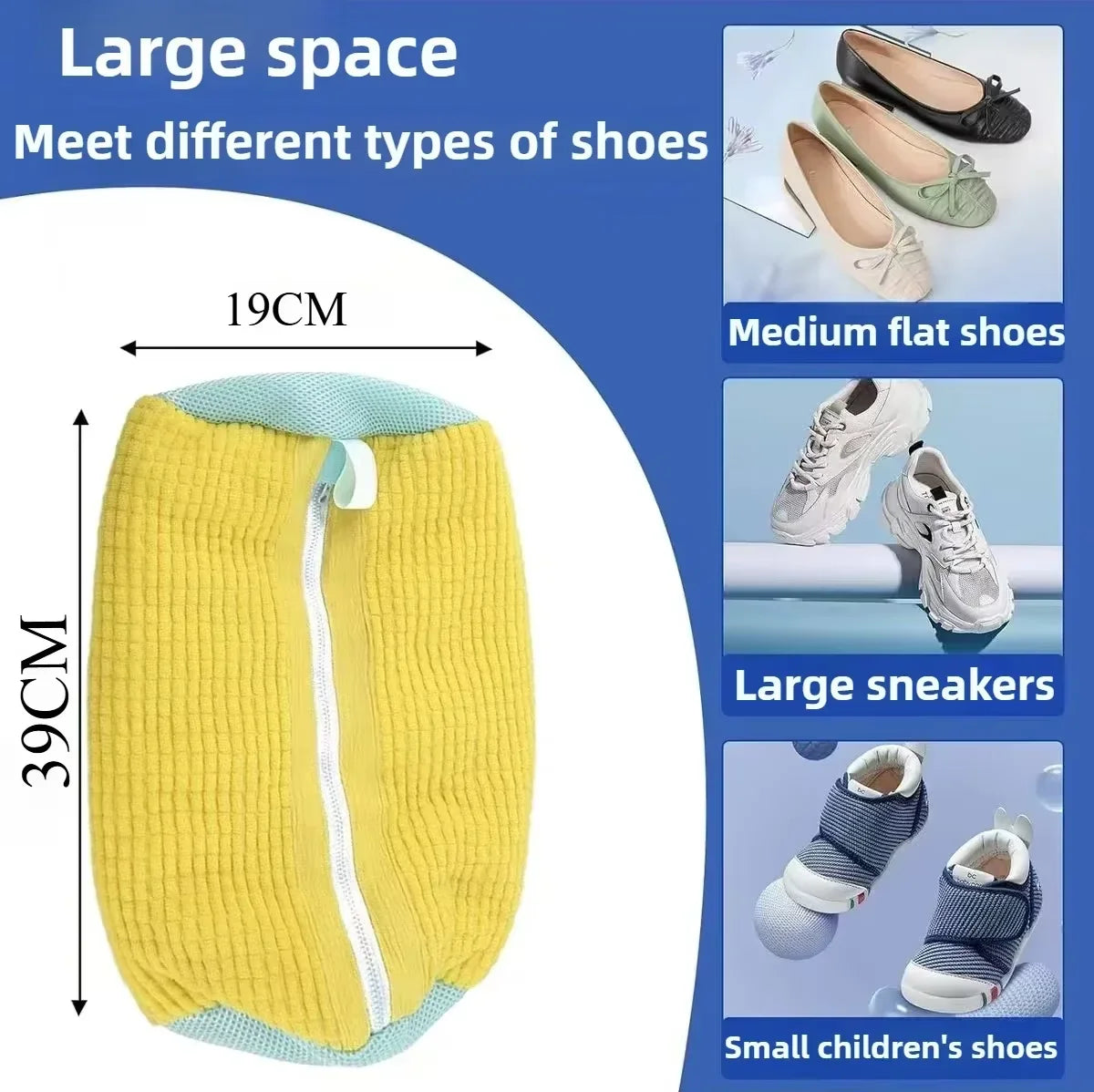 Bolsa protectora para el lavado de zapatillas