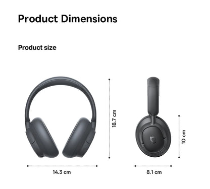 Audífonos inalámbricos marca Baseus con bluetooth 6.0 y cancelación activa de ruido