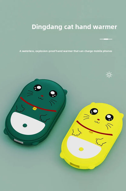Calentador de manos eléctrico con forma de mascota sin agua con carga USB