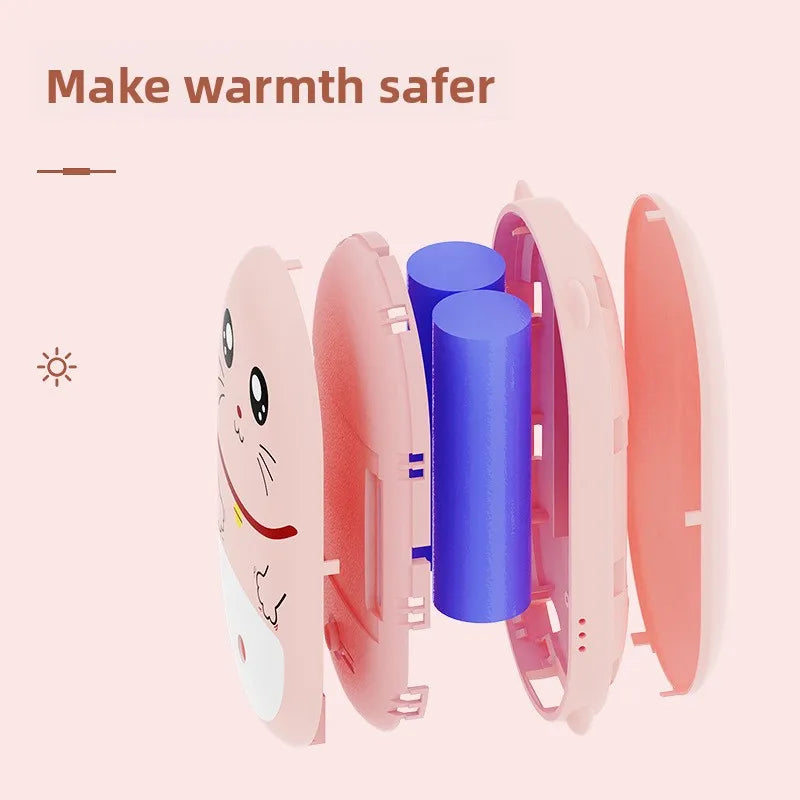 Calentador de manos eléctrico con forma de mascota sin agua con carga USB