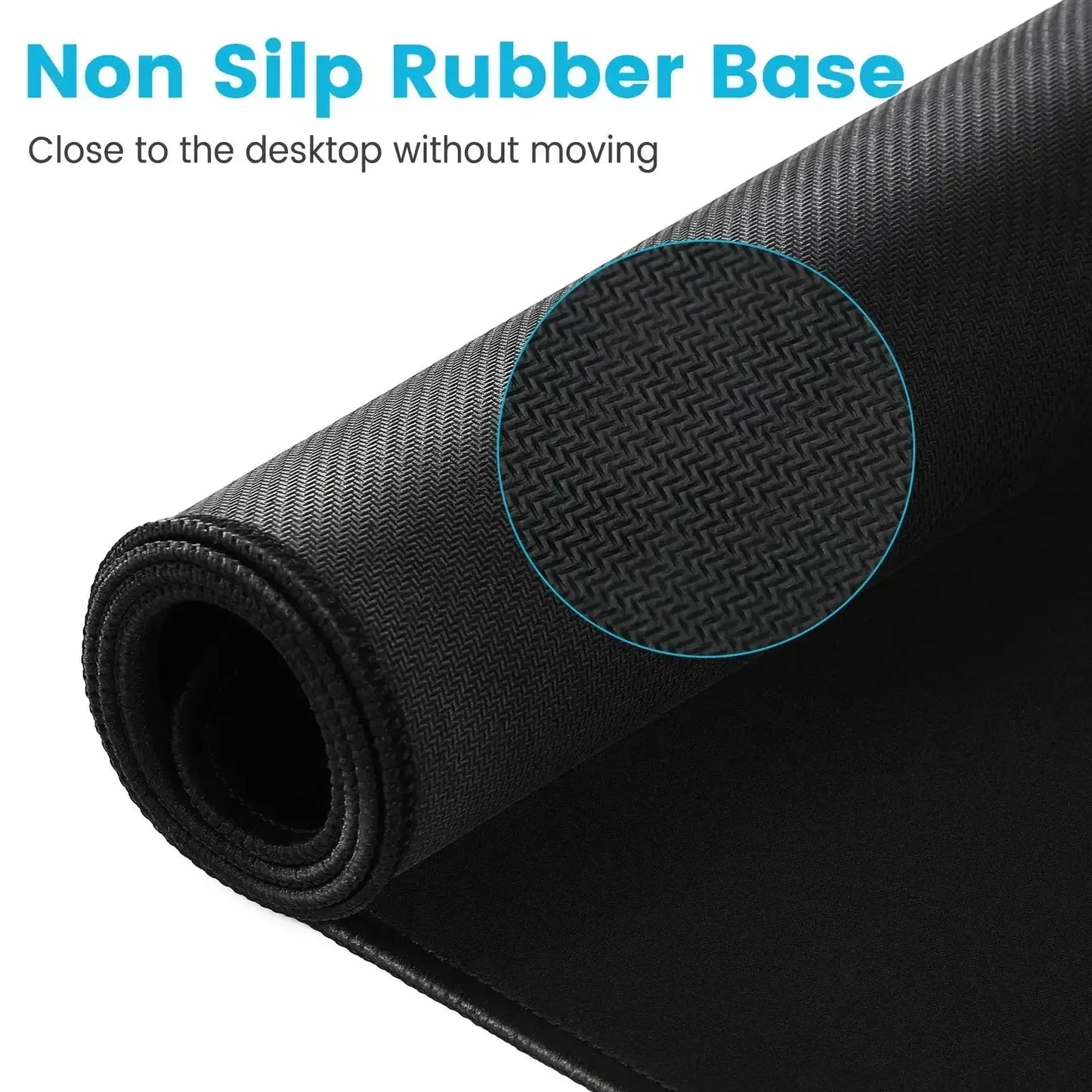 Alfombrilla de escritorio para teclado y Mouse antideslizante y resistente a líquidos