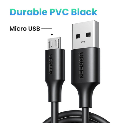 PVC  Cable de carga rápida 2A con conexión de USB A a micro USB