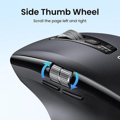 Mouse ergonómico inalámbrico UGREEN HyperFast Scroll y conexión Bluetooth 5.4