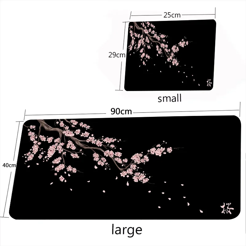 Alfombrilla de mouse Sakura rosa de estilo japonés.