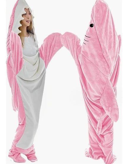 Pijama Manta de tiburón de franela para adultos
