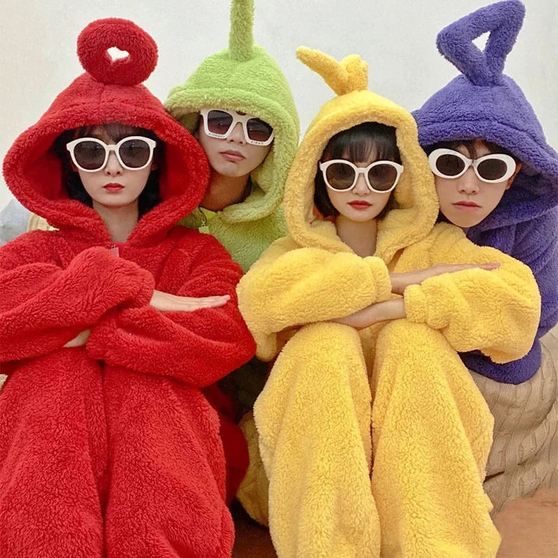 Suaves pijamas de dibujos animados Teletubbies para niños y adultos