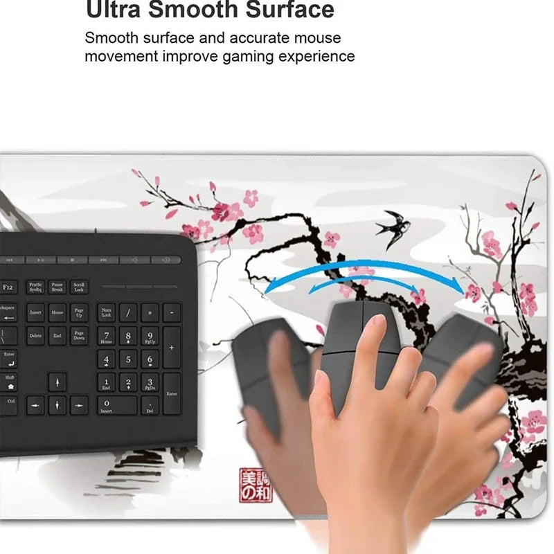 Alfombrilla de escritorio para teclado y Mouse antideslizante y resistente a líquidos