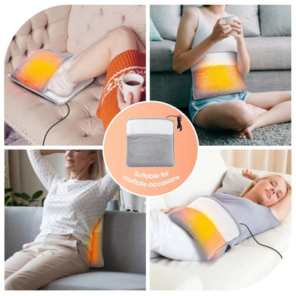 Almohada calefactora eléctrica para pies con carga USB