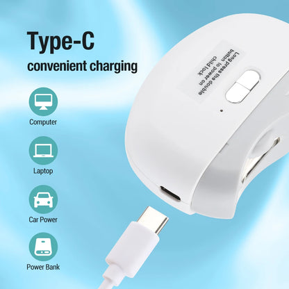 Cortaúñas eléctrico multifunción para uñas: recorta, pule y dale forma a tus uñas