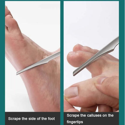 Removedor de callos y durezas de los pies. Herramienta de pedicura manual.