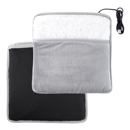 Almohada calefactora eléctrica para pies con carga USB