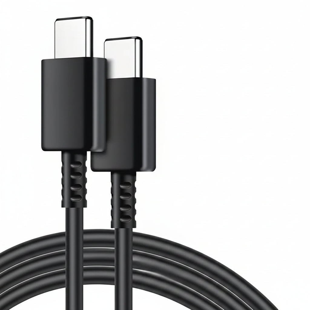 Cable de Carga Súper Rápida 45W y 5A con doble USB C para Samsung