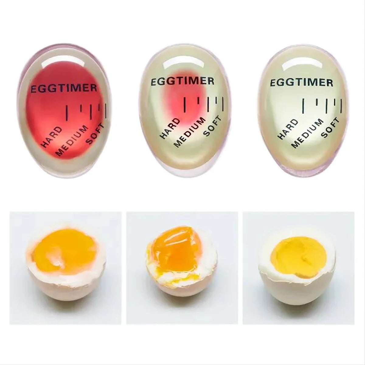 Temporizador para huevos hervidos cambia de color