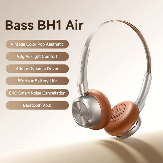 Audífonos inalámbricos marca Baseus BH1 Air con Bluetooth 6.0 y cancelación de ruido ENC