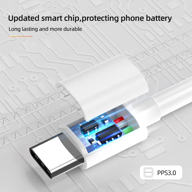 Cable 6A de carga rápida 120W para Xiaomi de hasta 2 metros de largo