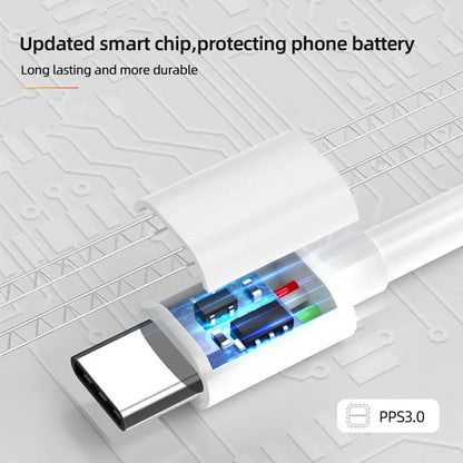 Cable 6A de carga rápida 120W para Xiaomi de hasta 2 metros de largo