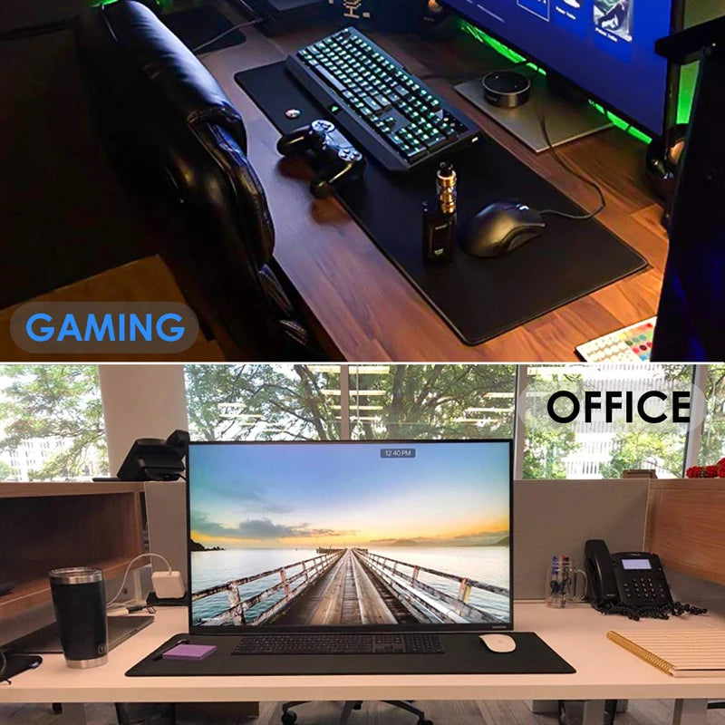 Alfombrilla de escritorio antideslizante para mouse y teclado