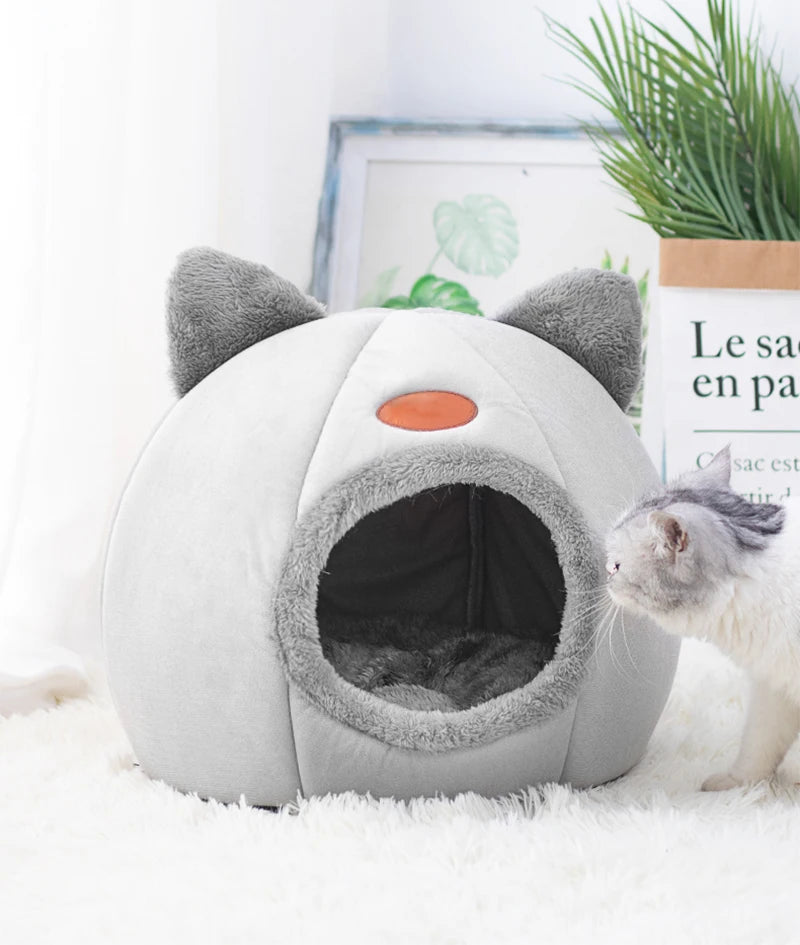 Cama estilo nido para gatos, cachorros y perros pequeños