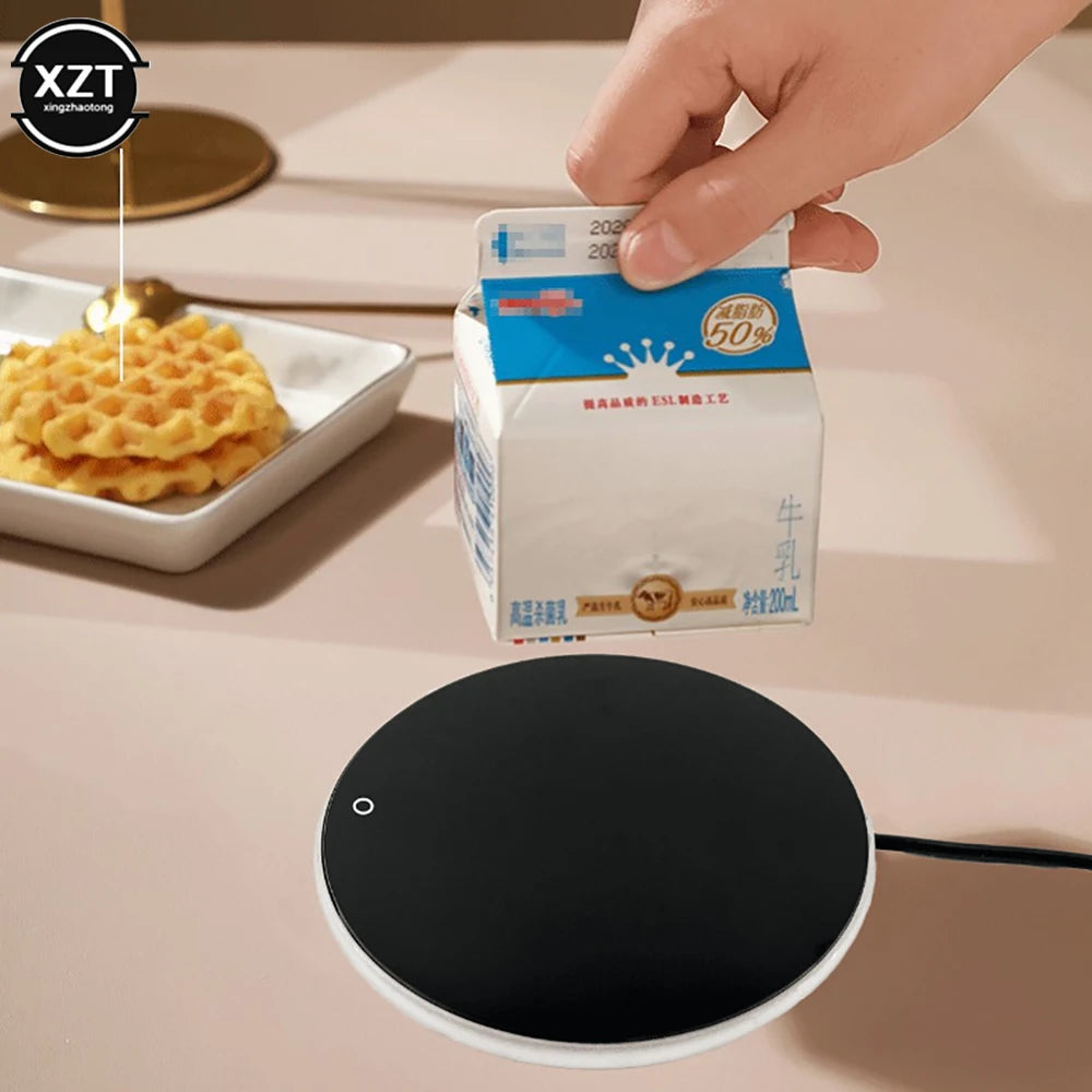 Posavasos calefactor para tazas de café con placa caliente termostática inteligente
