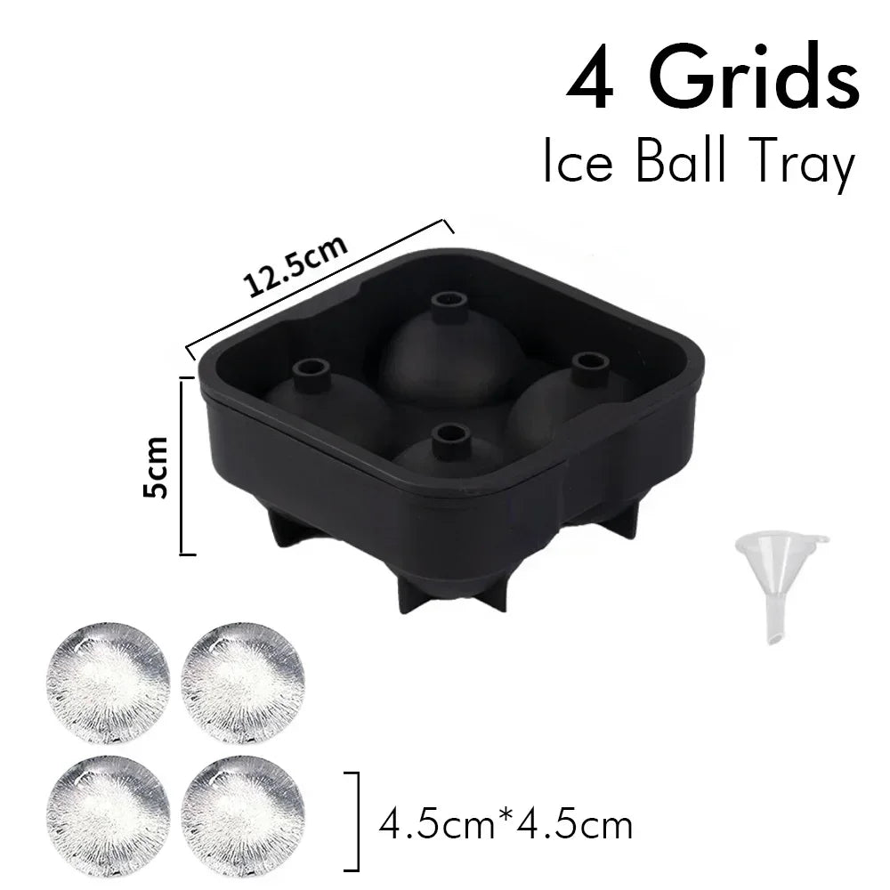 Bandejas de silicona para cubitos y bolitas de hielo para Whisky o Coctel