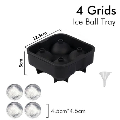 Bandejas de silicona para cubitos y bolitas de hielo para Whisky o Coctel