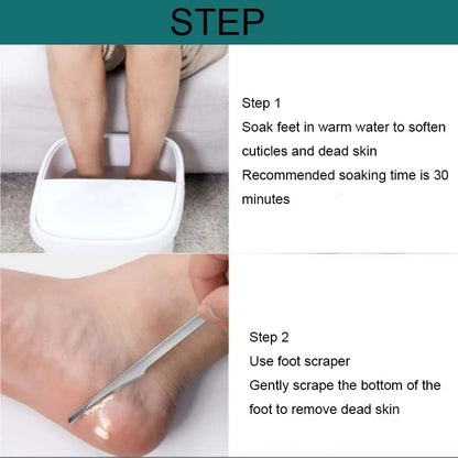 Removedor de callos y durezas de los pies. Herramienta de pedicura manual.
