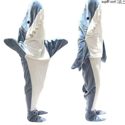 Pijama Manta de tiburón de franela para adultos