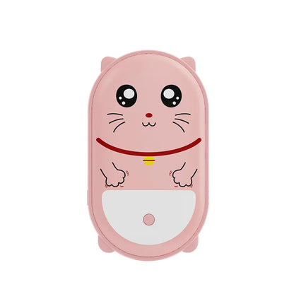 Calentador de manos eléctrico con forma de mascota sin agua con carga USB