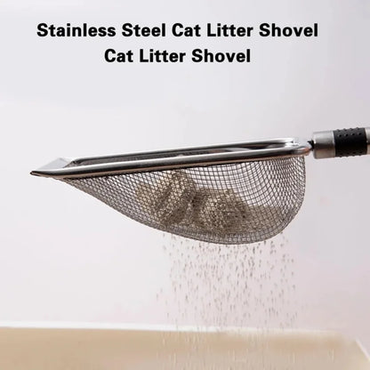 Pala para Arena de Gatos de Aleación de Aluminio y Acero Inoxidable