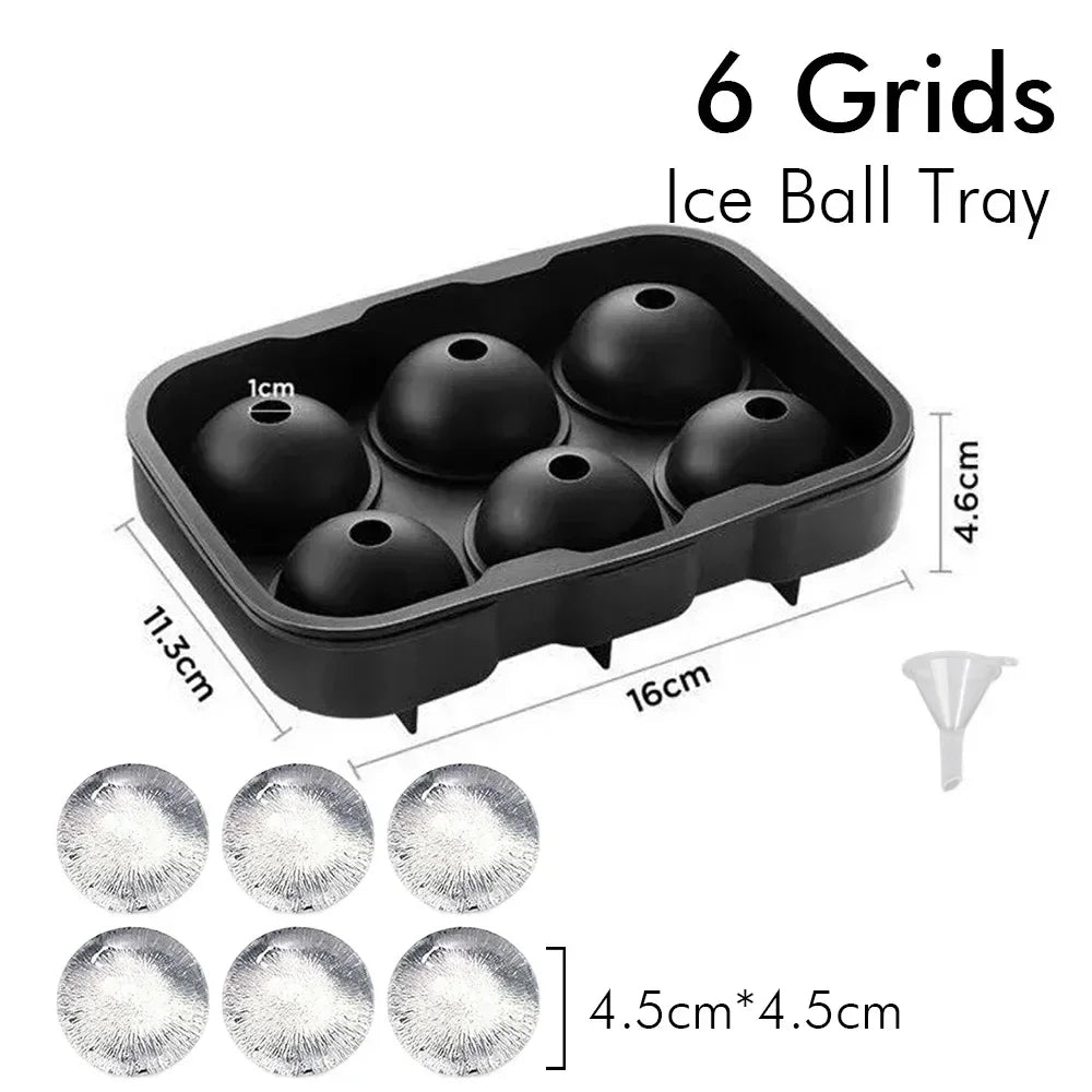 Bandejas de silicona para cubitos y bolitas de hielo para Whisky o Coctel