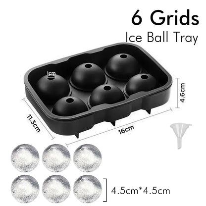 Bandejas de silicona para cubitos y bolitas de hielo para Whisky o Coctel