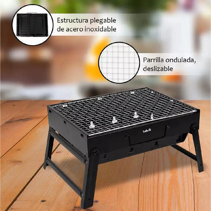 Parrilla portátil plegable a carbón, foto 5